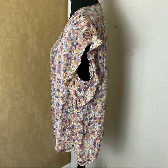 Hope & Harlow Floral Sleeveless Blouse. Size: L - Picture 7 of 11